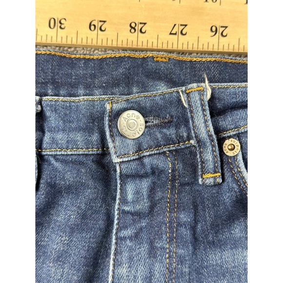 Acne Studios Jeans Mens 31-32 Straight Leg Blue Denim Medium Wash Pink Label - Picture 7 of 7